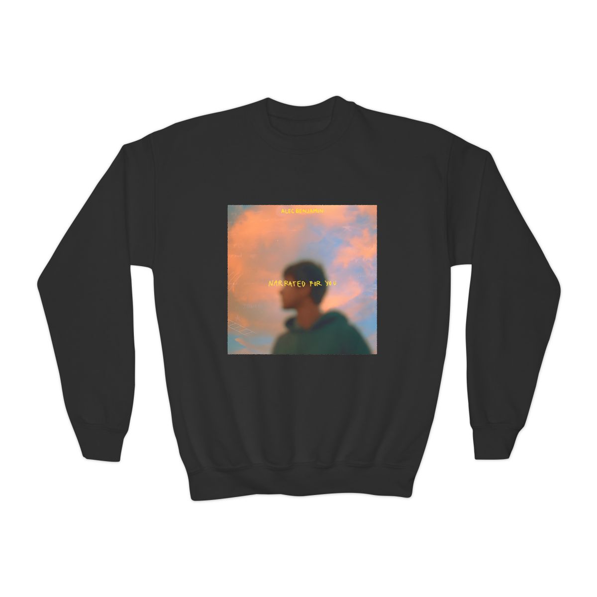 Alec Benjamin Album Youth Crewneck Sweatshirt, enlarged